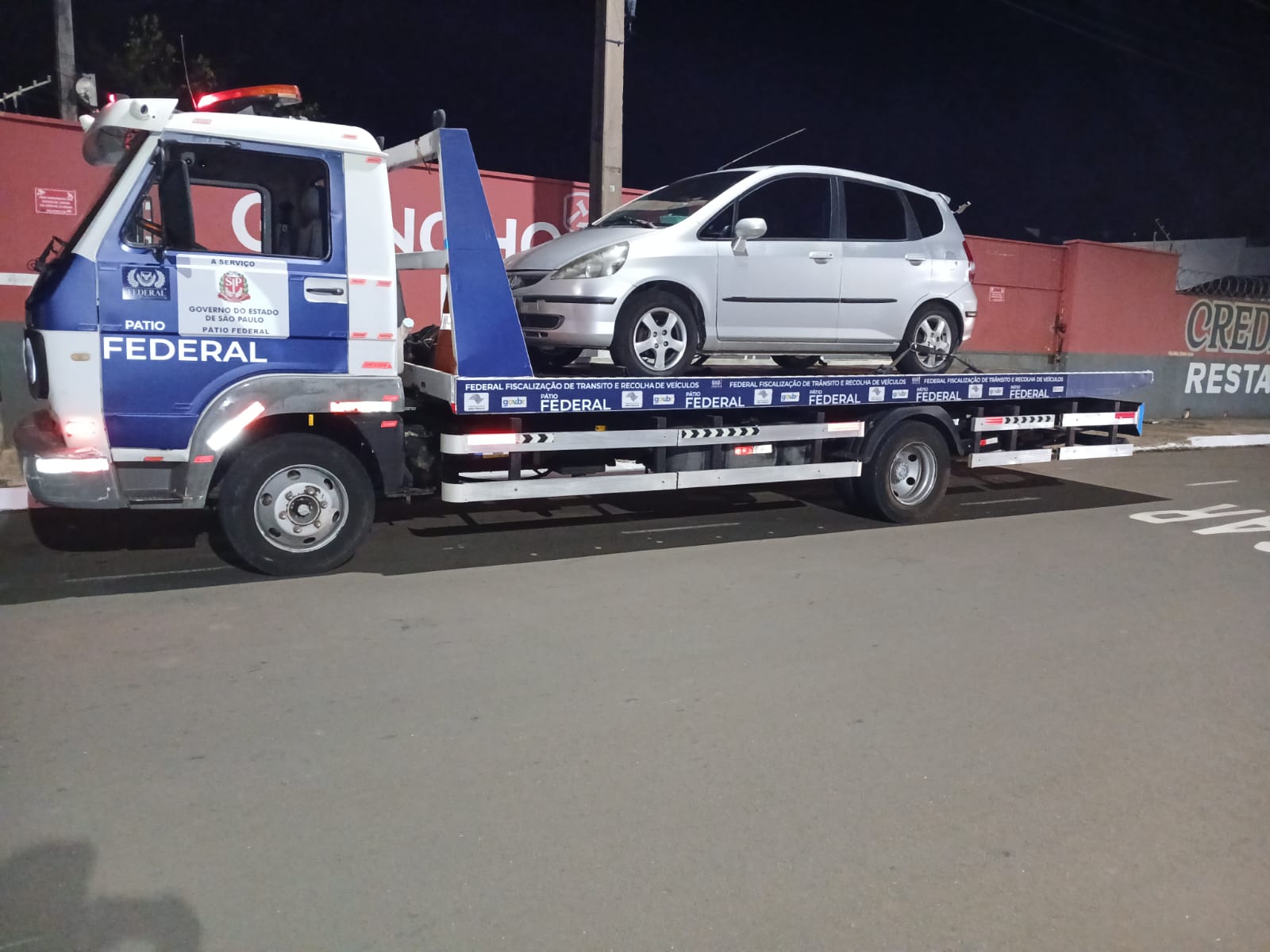 FEDERAL FISCALIZACAO DE TRANSITO E RECOLHA DE VEICULOS