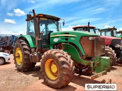 TRATOR DE PNEUS JOHN DEERE 7195J 4X4, ANO: 2014, SÉRIE: 1BM7195JLEH001208 (Ref: 1569)