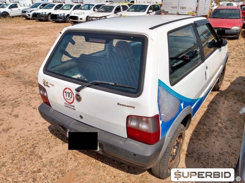 FIAT UNO MILLE WAY ECONOMY 1.0, 2010/2011, Placa FINAL 7 (SP), (Ref.: TCD)