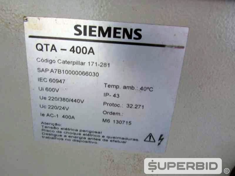 BOMBA SUBMERSIVEL SPV P40 4 POL., CAÇAMBA ESCAVADEIRA E SUCATAS DE QUADRO DE DISTRIBUIÇÃO, (08 PÇ.) (Ref.: JEI)