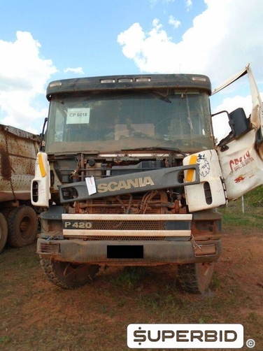 CAMINHÃO BASCULANTE SCANIA P124CB8X4NZ 420 (BATIDO), 2007, Placa FINAL 7 (PA), (Ref.: CB 6018)
