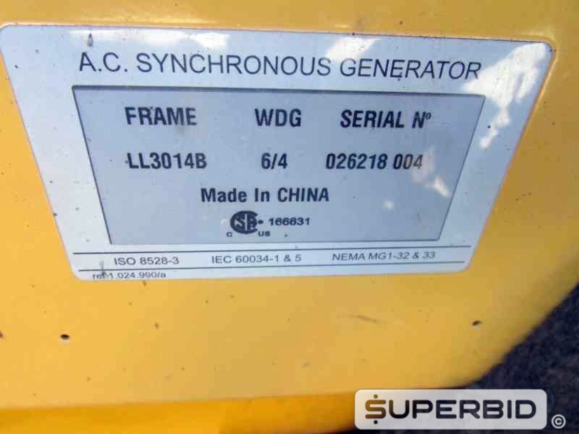 SUCATA DE GRUPO GERADOR Á DIESEL OLYMPIAN GP110-2 125 KVA , ANO: 2009, SÉRIE: OLY00000PB4H01488. (Ref.: JBG)