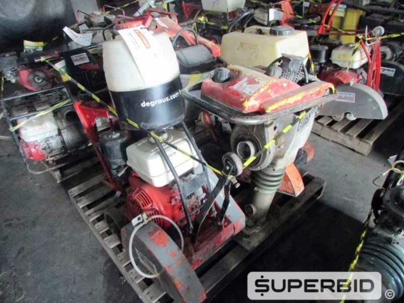CORTADORA DE PISO NORTON C13E 13CV E COMPACTADOR SOLO WACKER NEUSON, (04 PÇ.) (Ref.: JCI )