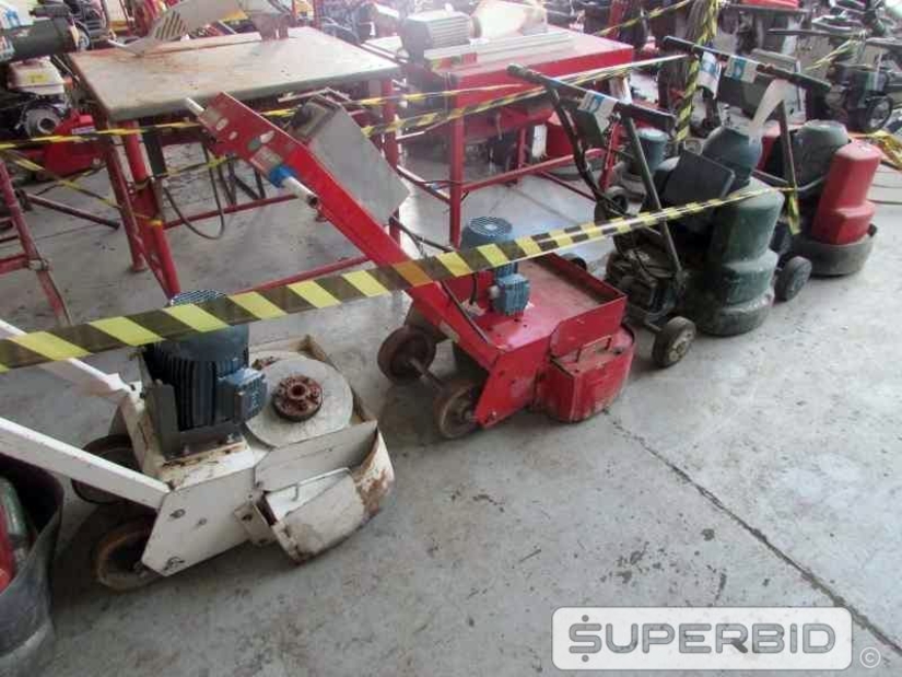 LIXADEIRAS DE PISO ELÉTRICA JAHU JT2D E LIXADEIRAS DE PISO ELÉTRICA JAHU JM2D, (06 PÇ.) (Ref.: JCO)