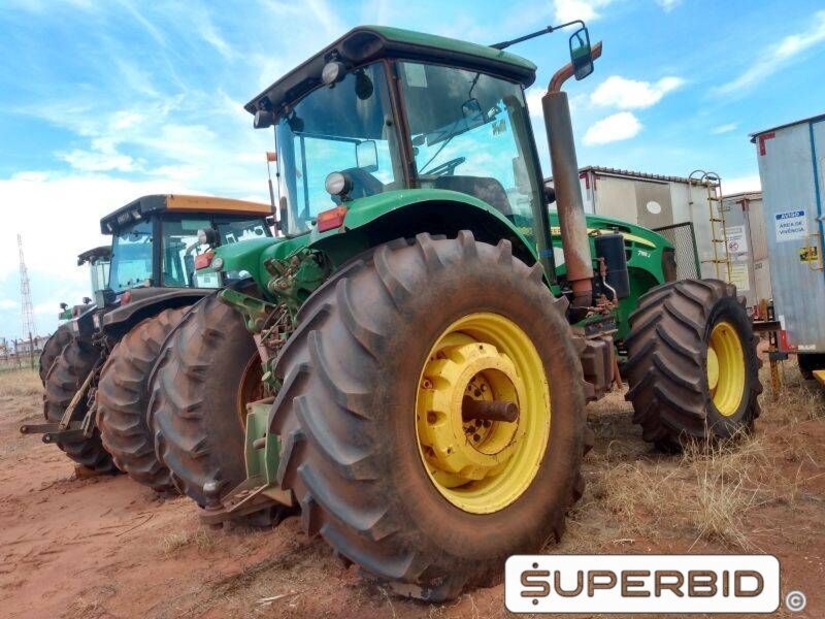 TRATOR DE PNEUS JOHN DEERE 7195J 4X4, ANO: 2013, SÉRIE: 1BM7195JVDH000572 (Ref: 1224)
