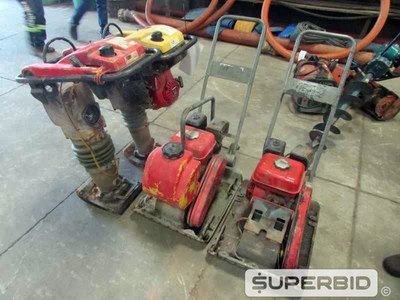 COMPACTADORES DE SOLO WACKER NEUSON, PALETEIRAS PALETRANS E PLACAS VIBRATÓRIAS WACKER NEUSON, (06 PÇ.) (Ref.: JAO)