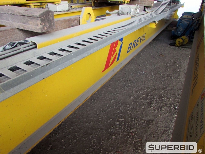 PONTE ROLANTE MONOVIGA BREVIL CAP.: 3,2 TON., ANO: 2011, SÉRIE: 0850 - VÃO: 7,80 METROS. (Ref.: WMCF_UM02)