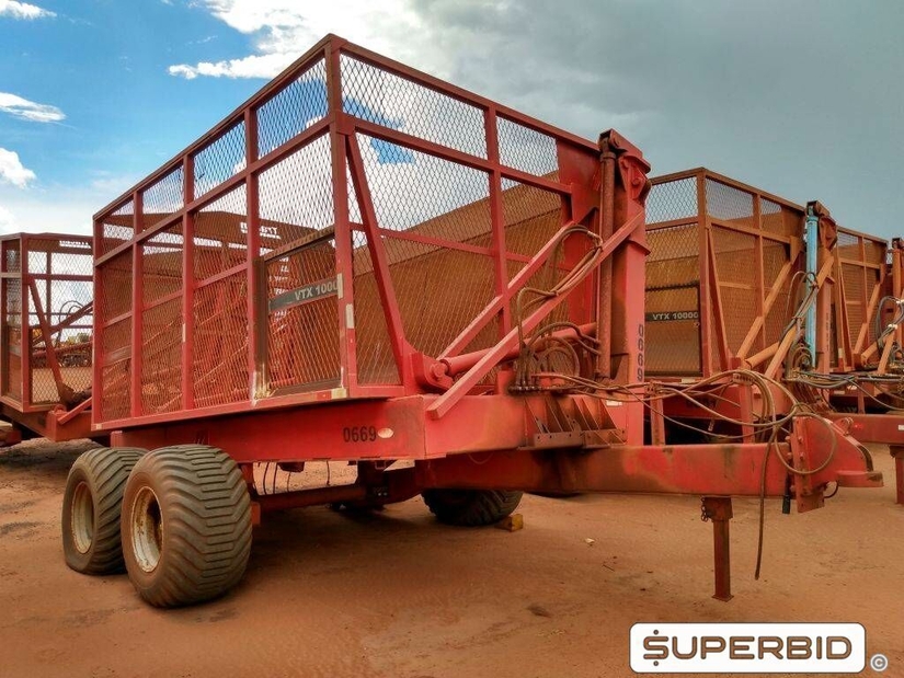 REBOQUE TRANSBORDO DE CANA PICADA TRACAN VTX 10.000, ANO: 2010, SÉRIE: VTX10383 (Ref.: 669)