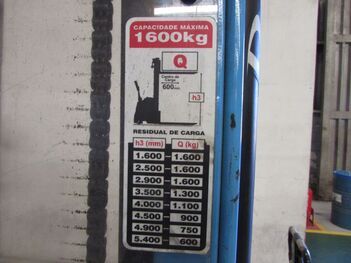 PALETEIRA ELÉTRICA PALETRANS PT1629, CAP.: 1,6 TON., SÉRIE: 1258039 (SEM BATERIA). (Ref.: WMGV_UM02)