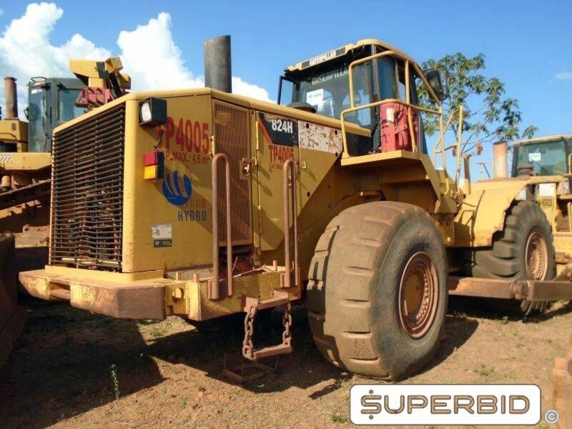 TRATOR DE PNEUS CATERPILLAR 824H, ANO: 2006, CAP: 4,6M³, SÉRIE: CAT0824H1ASX00452 (Ref: TP 4005)
