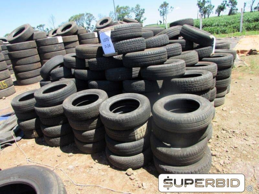 200 SUCATAS DE PNEUS LEVES DIVERSAS MEDIDAS (Ref.: D-24)