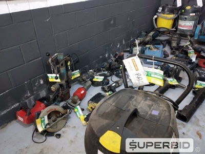 MOTOR VIBRADOR, MANGOTES MECÂNICO, ROMPEDORES DIVERSOS, MARTELETES ROMPEDORES E OUTROS (48 PÇS) (Ref.: RBC)