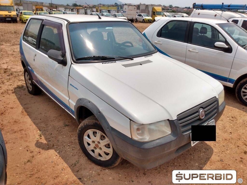 FIAT UNO MILLE WAY ECONOMY 1.0, 2010/2011, Placa FINAL 7 (SP), (Ref.: TAK)