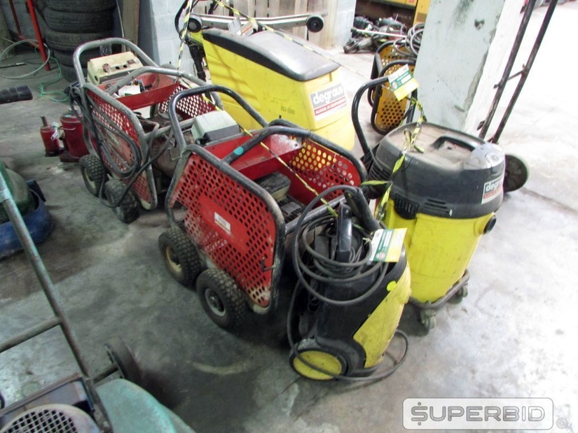 LAVADORA DE PISO, ASPIRADOR DE PÓ E LAVADORAS DE ALTA PRESSÃO (05 PÇS) (Ref.: FDD)