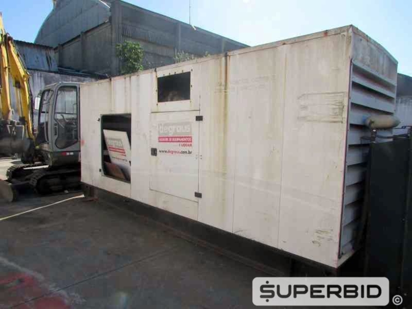 GRUPO GERADOR Á DIESEL STEMAC ST 500 500 KVA, ANO: 2009, SÉRIE: 0593465809. (Ref.: JBI)