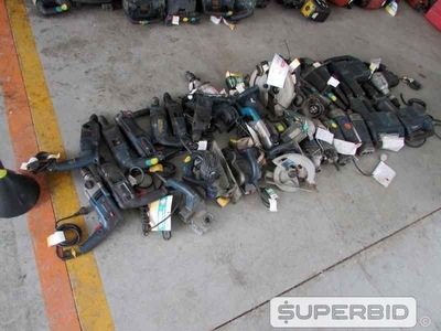 MARTELETE ELÉTRICO, SERRA CIRCULAR, PLAINA, LIXADEIRA, VIBRADOR DE CONCRETO E OUTROS, (30 PÇ.) (Ref.: JDO)