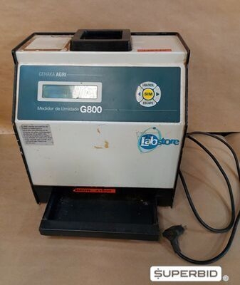 01 UNID. DETERMINADOR DE UMIDADE DE CEREAIS USADO, MODELO G 800, MARCA GEHAKA.(SEM COPO)