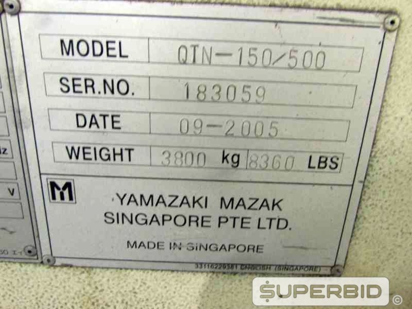 TORNO CNC MAZAK QTN150-500, ANO 2006, SÉRIE.: 183059 (Ref.: 829-12119)
