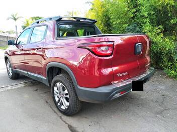 Fiat Toro Freedom 16V 2.0 4x4, 2019/2020, Vermelho Tribal Metálica, 13.049 KM, Diesel, Câmbio Automático, Kit Multimídia "7" completo, Sensor e Câmera de ré, Bancos em Couro, IPVA 2021 pago, Veículo com garantia de fábrica, Laudo cautelar aprovado.