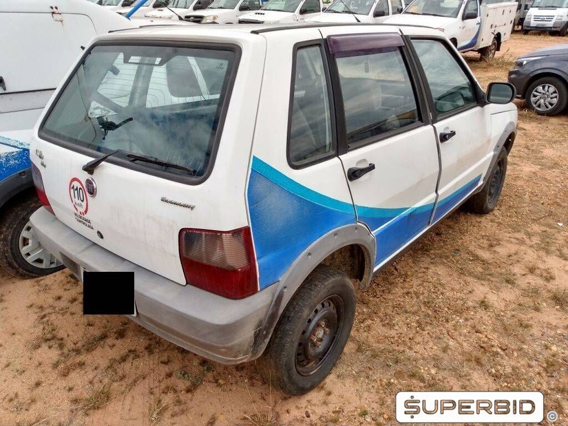 FIAT UNO MILLE WAY ECONOMY 1.0, 2011/2012, Placa FINAL 9 (SP), (Ref.: TAD)