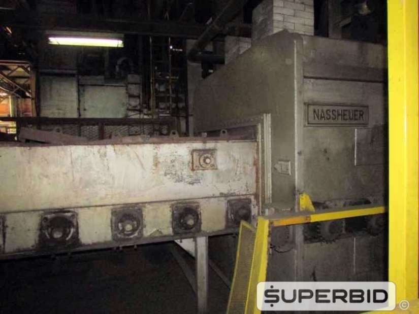 FORNO TRATAMENTO TÉRMICO NASSHEUER CONTINUO, ANO 1985, SÉRIE.: 641170, CAP. 1200 KG/H (Ref.: 12212)