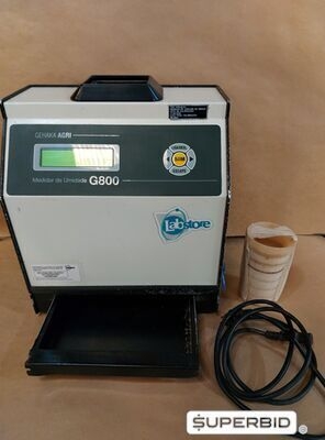 01 UNID. DETERMINADOR DE UMIDADE DE CEREAIS USADO, MODELO G 800, MARCA GEHAKA