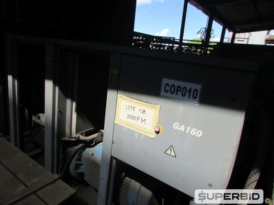 COMPRESSOR DE AR ATLAS COPCO GA-160, ANO: 2004, SÉRIE: 315985. (Ref.: WMFM_UM02)
