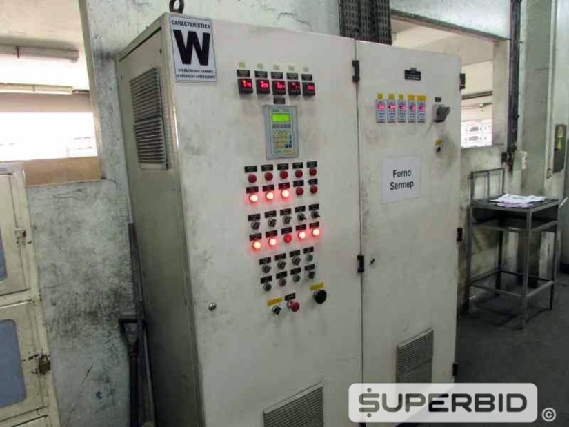 FORNO TRATAMENTO TÉRMICO SERMEP CONTINUO, ANO 2008, SÉRIE.: 0543/08, CAP. 1200 KG/H (Ref.: 12225)