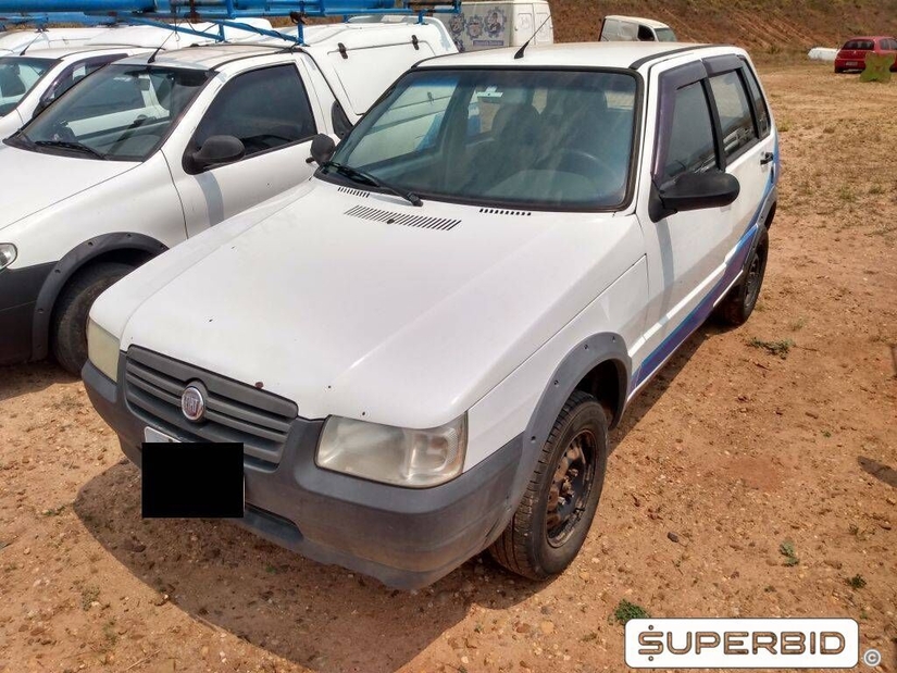 FIAT UNO MILLE WAY ECONOMY 1.0, 2011/2012, Placa FINAL 3 (SP), (Ref.: TAF)