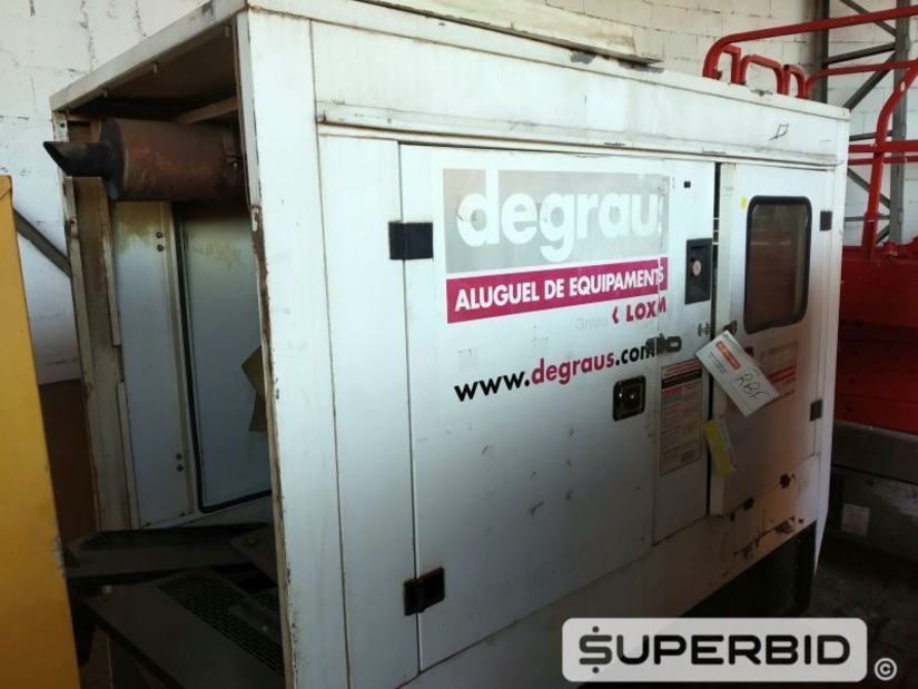 GRUPO GERADOR Á DIESEL, POT: 80 KVA E ALTERNADOR CABINADO P/ GRUPO GERADOR (Ref.: RBF)