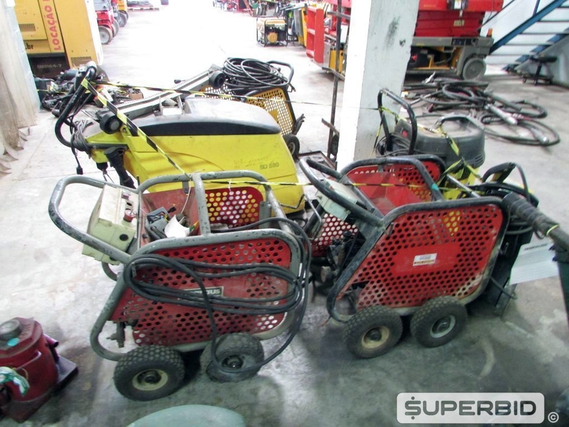 LAVADORA DE PISO, ASPIRADOR DE PÓ E LAVADORAS DE ALTA PRESSÃO (05 PÇS) (Ref.: FDD)