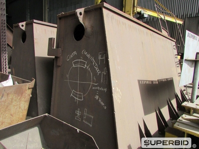 02 BASES DE APOIO MEDIDAS (5,50X2,00X2,40 METROS) EM AÇO CARBONO, ALTA CAPACIDADE. (Ref.: WMDV_UM02)