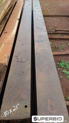 VIGAS AÇO CARBONO USADAS, SENDO COMPRIMENTO APROXIMADO 6 METROS (APROX. 5400 KGS) (PREÇO P/KG)