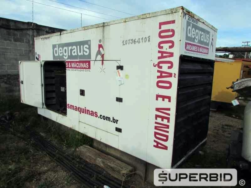 GRUPO GERADOR Á DIESEL STEMAC ST260 350 KVA, ANO: 2008, SÉRIE: 026392508. (Ref.: JEA)