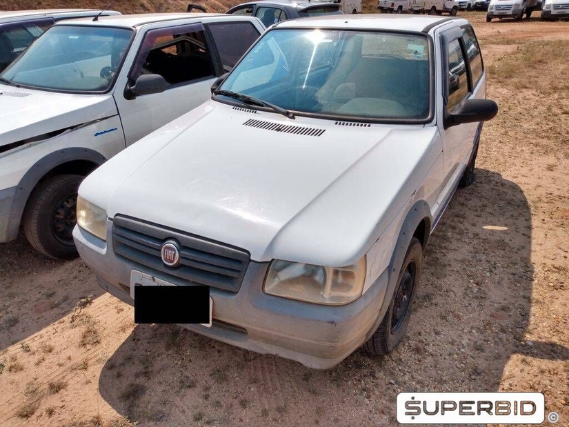 FIAT UNO MILLE WAY ECONOMY 1.0, 2010/2011, Placa FINAL 7 (SP), (Ref.: TCD)