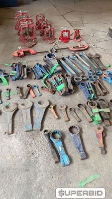 CHAVES DE BOCA, ESTRIA, CORTADORES DE TUBOS, TORNOS ENCANADORES (aprox. 127 pç) (Ref.: ICL)