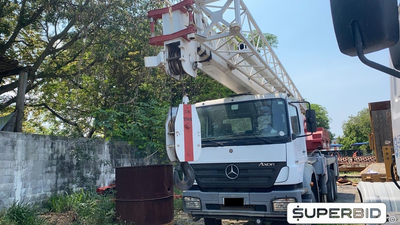 CAMINHÃO GUINDASTE MERCEDES-BENZ AXOR 2831 6X4, 2006/2006, Placa FINAL 3 (RJ), (Ref.: IAW)