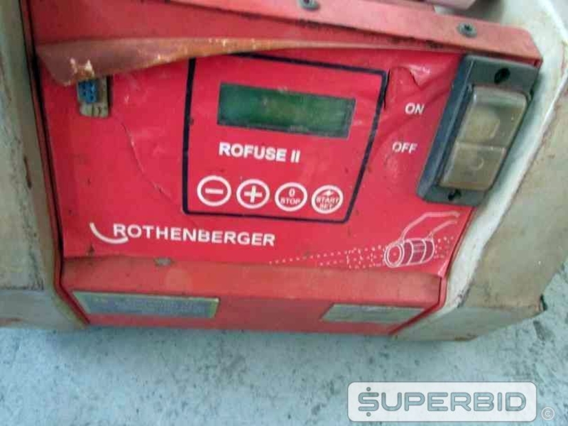 ROSQUEADEIRA ROTHENBERGER SUPER EGO 2, MACACO HIDRÁULICO E MÁQUINAS ELETROFUSÃO DE TUBOS, (05 PÇ.) (Ref.: JCU)