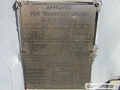 01 CONTAINER MARÍTIMO 20 PÉS, ANO: 1995, CÂMARA FRIA. (Ref.: WMFW_UM02)