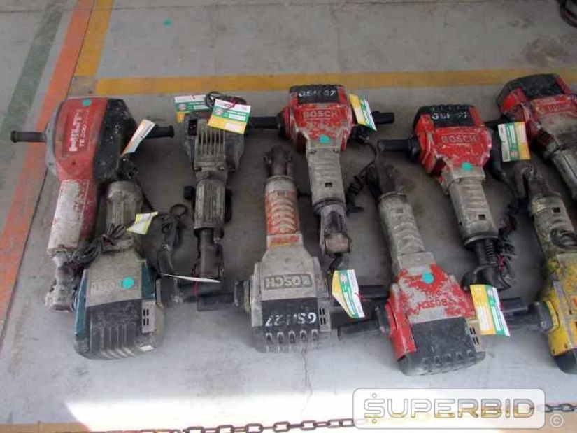 ROMPEDORES ELÉTRICO, DEMOLIDORES ELÉTRICO E MARTELETE PERFURADOR, (24 PÇ.) (Ref.: JDP)