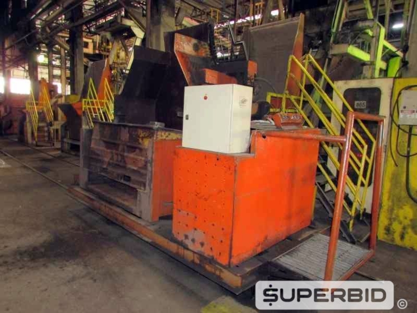 LINHA DE PRODUÇÃO JATEAMENTO COM 3 JATOS GRANALHA, ESTEIRA E CARRO CARREGADOR (Ref.: Linha Produção)