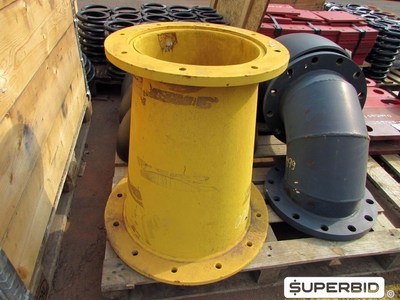 CONE HIDROCICLONE, TAMPAS, REVESTIMENTOS, ADAPTADOR, CONTROLADOR DE FLUXO E OUTROS (APROX.: 27 PÇS). (Ref.: DA)