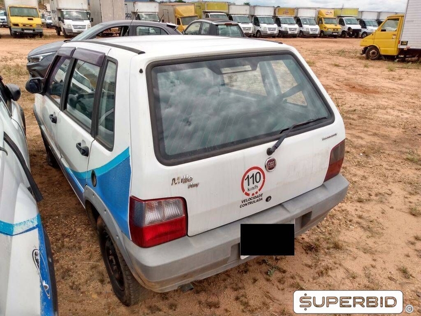 FIAT UNO MILLE WAY ECONOMY 1.0, 2011/2012, Placa FINAL 9 (SP), (Ref.: TAD)