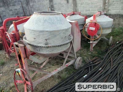 SUCATA DE 06 BETONEIRAS ELÉTRICAS CSM 400 LITROS. (Ref.: JEC)