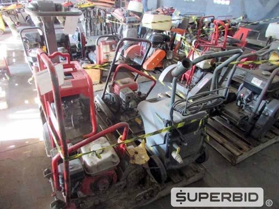 LAVADORA DE ALTA PRESSAO KARCH HD 5/12 C 110-150 BAR E PLACA VIBRATORIA WACKER NEUSON, (04 PÇ.) (Ref.: JCC)