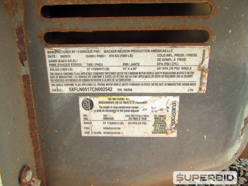 TORRE DE ILUMINAÇÃO WACKER NEUSON LTN6, 2012, SÉRIE: 5XFLN0517CN002542 (Ref.: FFB)