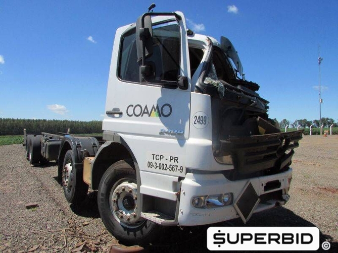 CAMINHÃO MERCEDES BENZ ATEGO 2428 (BATIDO/SINISTRADO), 2011/2012, Placa FINAL 9 (PR), (Ref.: JB / 2499)