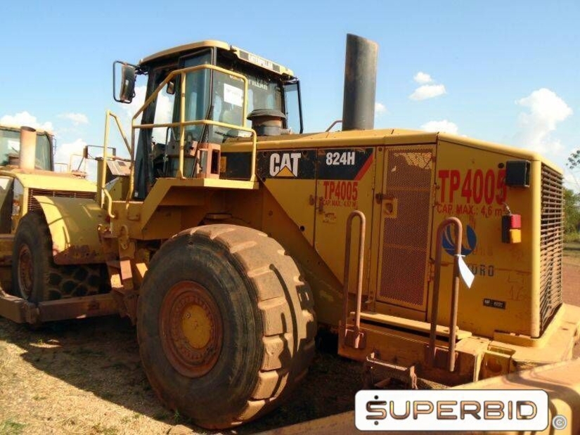 TRATOR DE PNEUS CATERPILLAR 824H, ANO: 2006, CAP: 4,6M³, SÉRIE: CAT0824H1ASX00452 (Ref: TP 4005)