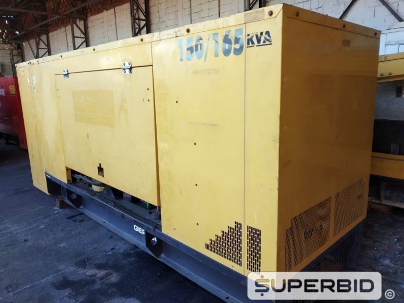 GRUPO GERADOR Á DIESEL OLYMPIAN CATERPILLAR GEP 150, POT: 150/165 KVA CARENADO (Ref.: RBD)