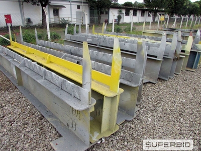 20 VIGAS TIPO CAVALETE EM AÇO PARA BOX DE PINTURA (COMPRIMENTO APROX.: 5,0 METROS). (Ref.: WMER_UM02)